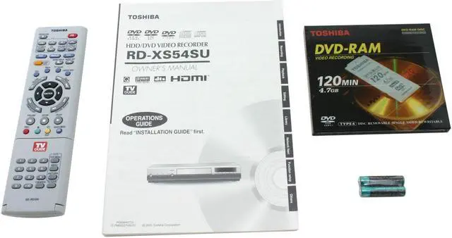Alt view image 6 of 8 - TOSHIBA DVD Recorder & HDD Combo RD-XS54