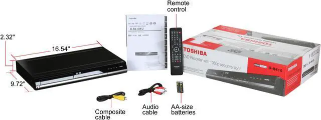 Alt view image 8 of 8 - TOSHIBA DVD Recorder D-R410