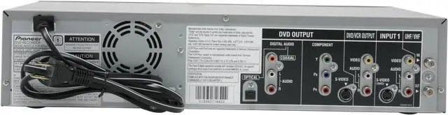 Alt view image 4 of 6 - Pioneer DVD Recorder & VCR Combo DVR-RT500