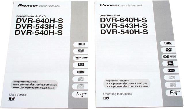 Alt view image 9 of 10 - Pioneer DVD Recorder & HDD Combo DVR-640H-S