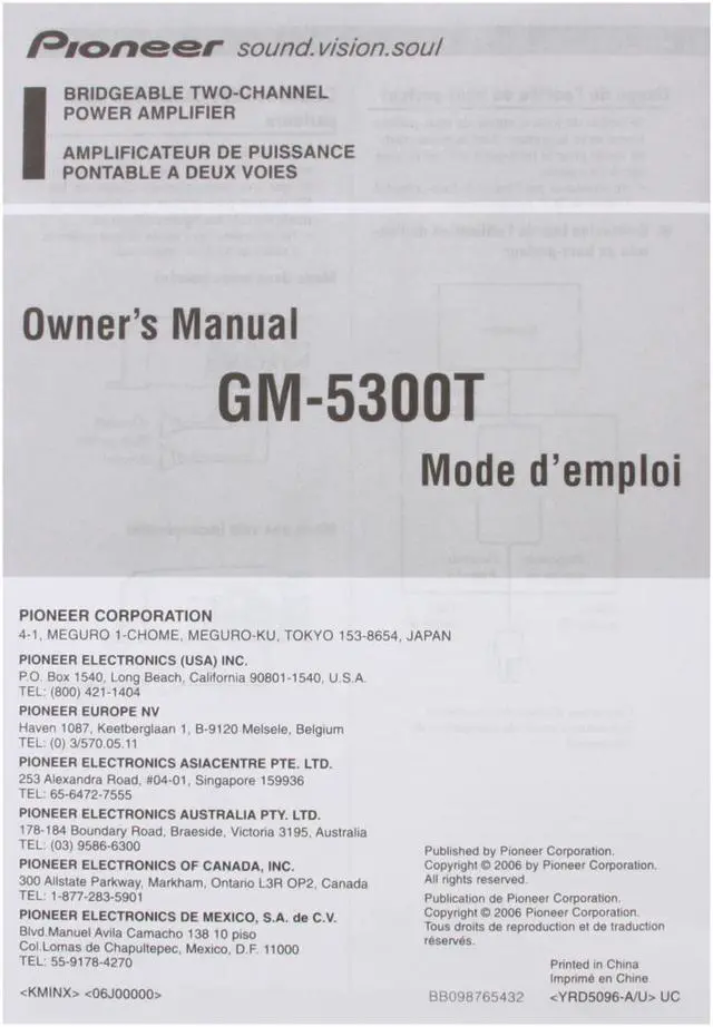 Alt view image 6 of 7 - Pioneer 760W 2 Channels Bridgeable Car Amplifiers