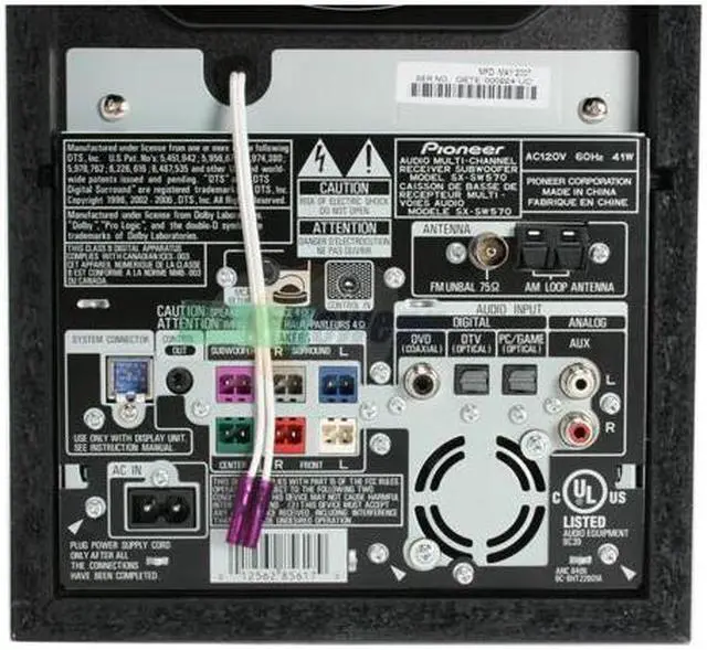Alt view image 4 of 15 - Pioneer HTS-570 5.1-Channel Home Theater System with Dual Center Speakers