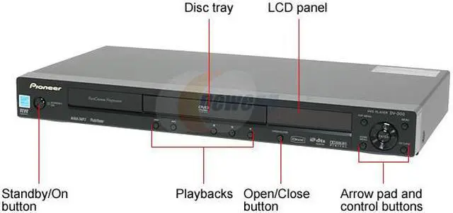 Alt view image 4 of 12 - Pioneer DVD Player DV-300-K