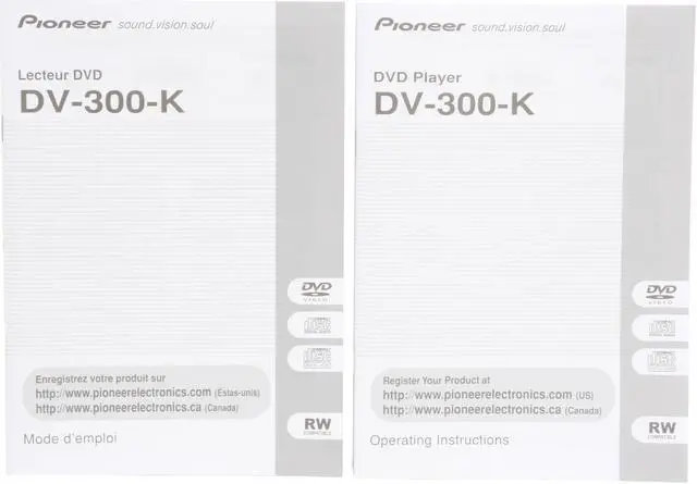 Alt view image 9 of 12 - Pioneer DVD Player DV-300-K