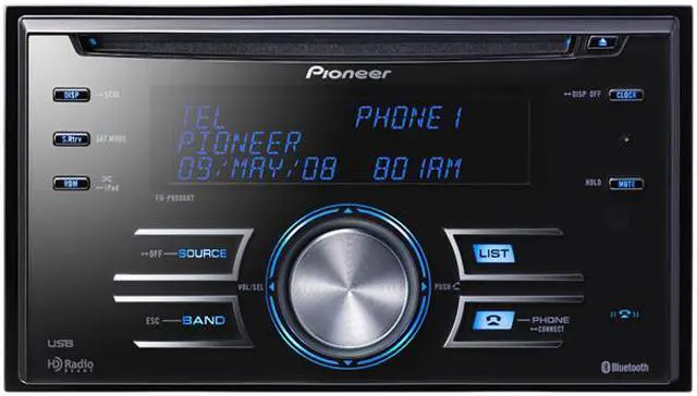 Alt view image 2 of 15 - Pioneer Double-DIN CD Receiver w/Bluetooth & USB