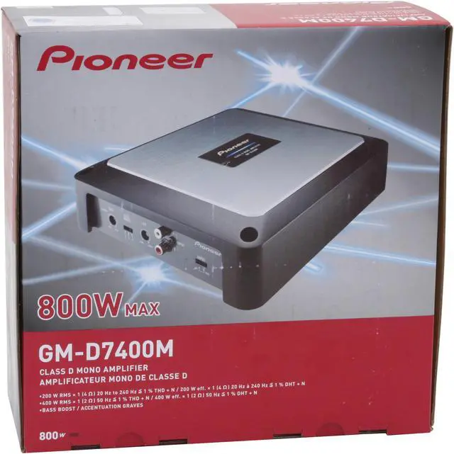 Alt view image 8 of 8 - Pioneer 800W Mono MOSFET Car Amplifier