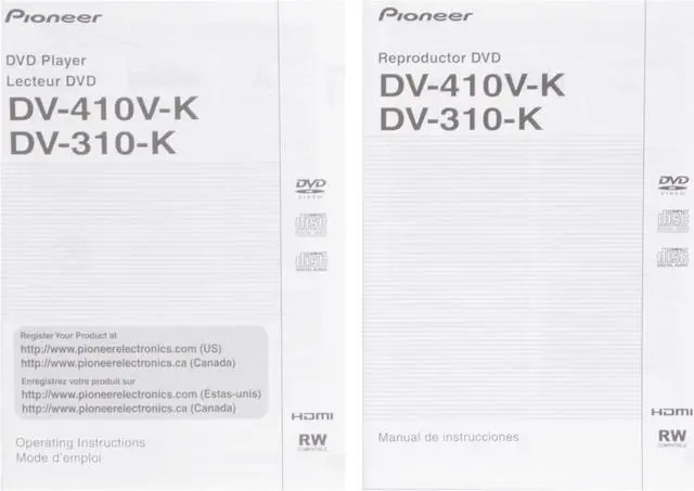 Alt view image 12 of 13 - Pioneer DVD Player DV-410V-K