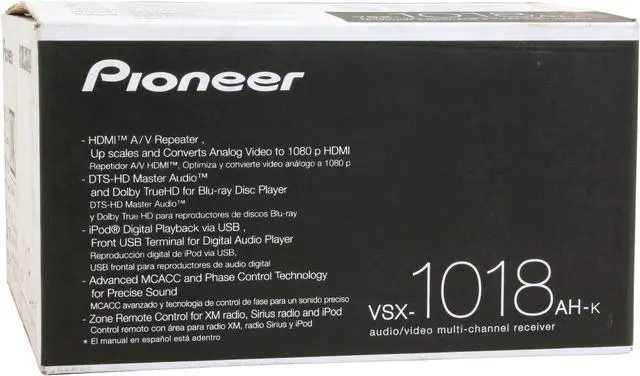 Alt view image 15 of 15 - Pioneer VSX-1018AH-K 7.1-Channel A/V Receiver