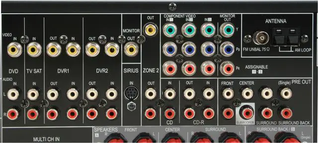 Alt view image 10 of 15 - Pioneer VSX-1018AH-K 7.1-Channel A/V Receiver