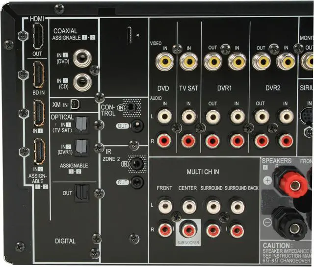 Alt view image 9 of 15 - Pioneer VSX-1018AH-K 7.1-Channel A/V Receiver