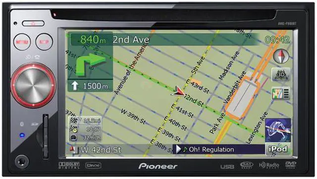 Alt view image 4 of 13 - Pioneer 5.8" GPS AV Receiver w/DVD Playback & Built-In Bluetooth