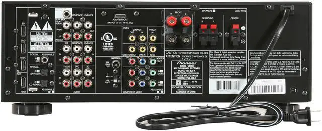 Alt view image 4 of 6 - Pioneer VSX-520-K 5.1-Channel 3-D Ready A/V Receiver