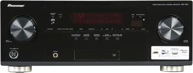 Alt view image 2 of 6 - Pioneer VSX-1021-K 7.1-Channel A/V Receiver