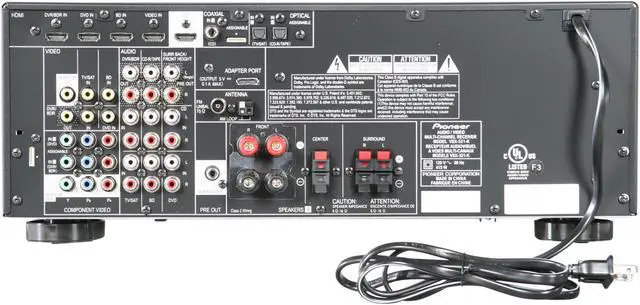 Alt view image 4 of 6 - Pioneer VSX-521-K 5.1-Channel 3D Ready A/V Receiver