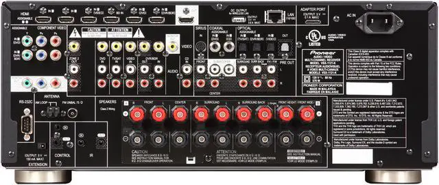 Alt view image 4 of 6 - Pioneer VSX-1121-K 7.1-Channel A/V Receiver