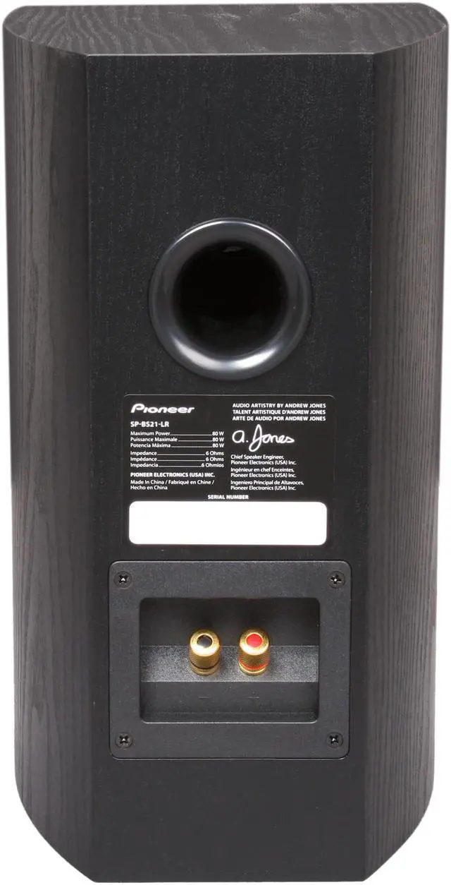 Alt view image 5 of 6 - Pioneer SP-BS21-LR Bookshelf Loudspeakers Pair