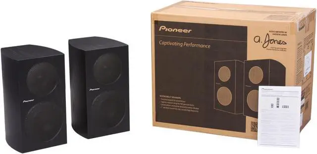 Alt view image 6 of 6 - Pioneer SP-BS21-LR Bookshelf Loudspeakers Pair