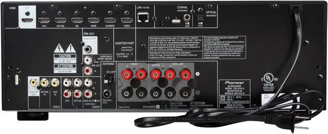 Alt view image 4 of 6 - Pioneer VSX-822-K 5.1-Channel 3D Ready A/V Receiver