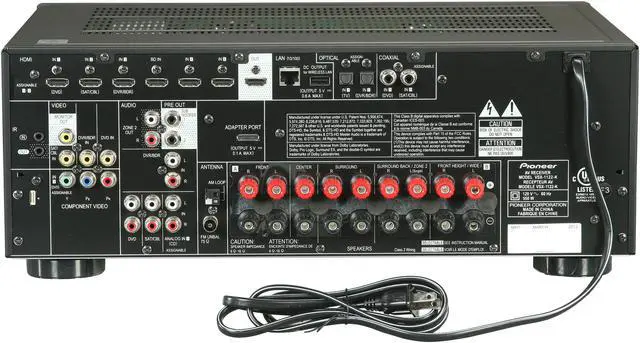 Alt view image 4 of 6 - Pioneer VSX-1122-K 7.2-Channel Network Ready A/V Receiver