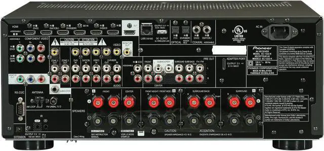 Alt view image 4 of 6 - Pioneer SC-1222-K 7.2-Channel Network Ready AV Receiver