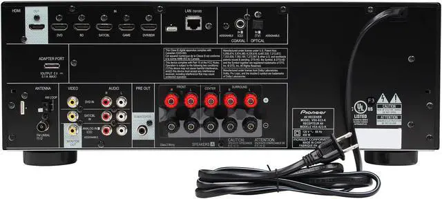 Alt view image 4 of 6 - Pioneer VSX-823-K 5.1-Channel 4K Ready AV Receiver