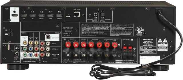 Alt view image 4 of 6 - Pioneer VSX-1023-K 7.1-Channel 4K Ready AV Receiver