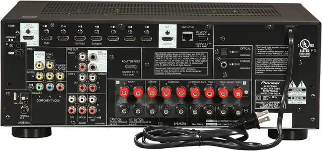 Alt view image 4 of 6 - Pioneer VSX-1123-K 7.2-Channel 4K AV Receiver