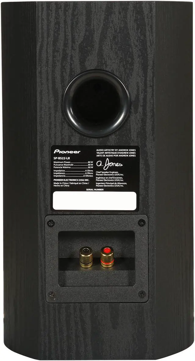 Alt view image 5 of 6 - Pioneer SP-BS22-LR Andrew Jones Designed Bookshelf Loudspeakers (Pair)