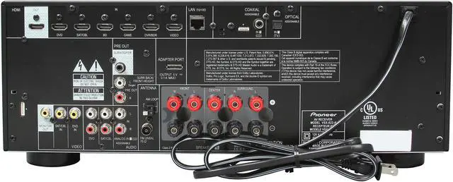 Alt view image 4 of 6 - Pioneer VSX-822-K 5.1-Channel 3D Ready A/V Receiver
