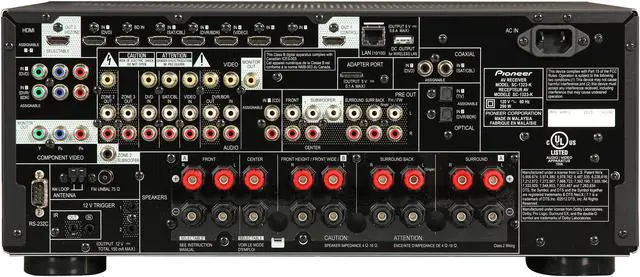 Alt view image 4 of 6 - Pioneer SC-1323-K 7.2-Channel 4K AV Receiver