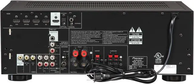 Alt view image 4 of 6 - Pioneer 5.1 Home Theater Receiver, 3D Ready - VSX-522-K