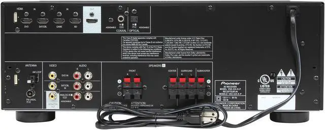 Alt view image 5 of 20 - Pioneer HTP-072 5.1 Channel Home Theater Package with 3D AV Receiver, Subwoofer and Satellite Speakers