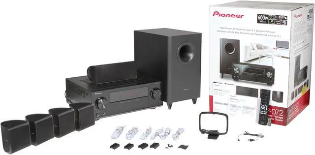 Alt view image 20 of 20 - Pioneer HTP-072 5.1 Channel Home Theater Package with 3D AV Receiver, Subwoofer and Satellite Speakers