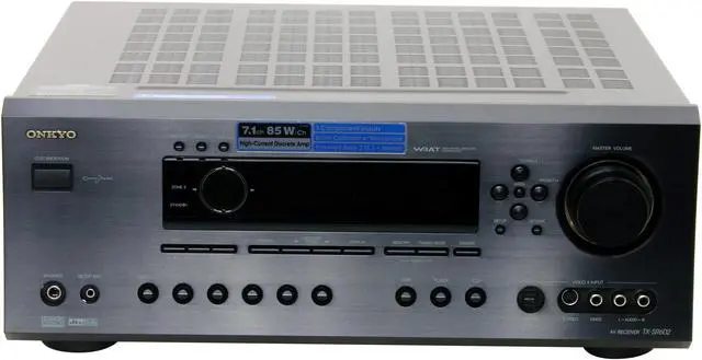 Alt view image 2 of 7 - ONKYO TX-SR602 7.1-Channel Black Home Theater Receiver