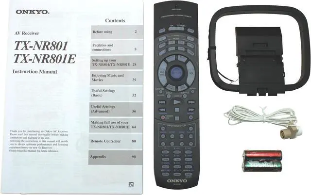 Alt view image 5 of 7 - ONKYO TX-NR801 7.1-Channel Home Network Receiver