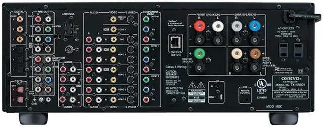 Alt view image 4 of 7 - ONKYO TX-NR801 7.1-Channel Home Network Receiver