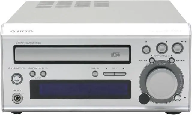 Alt view image 2 of 13 - ONKYO CD/Radio 1-Disc Changer Mini Audio System CS-210