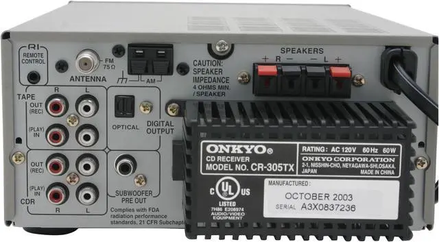 Alt view image 6 of 13 - ONKYO CD/Radio 1-Disc Changer Mini Audio System CS-210