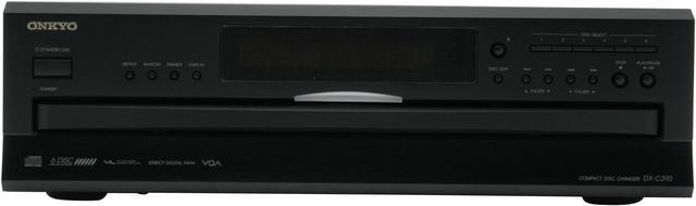 Alt view image 5 of 9 - ONKYO DXC390 6-Disc Carousel Changer CD Player, Black