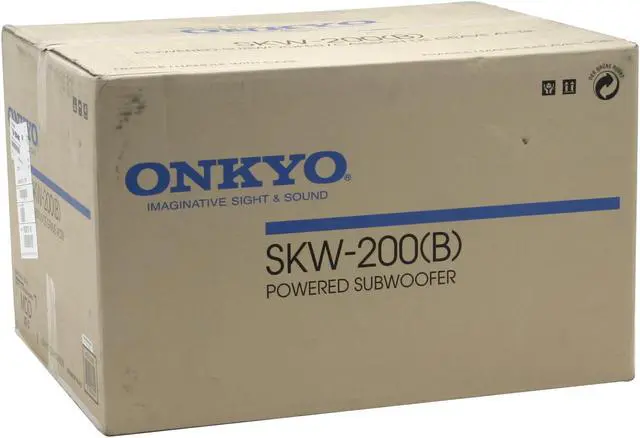 Alt view image 8 of 8 - ONKYO SKW200 150W Black Subwoofer