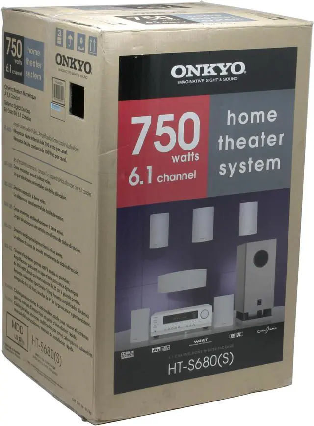 Alt view image 12 of 12 - ONKYO HT-S680S Silver 6.1CH Home Theater System w/o DVD Player