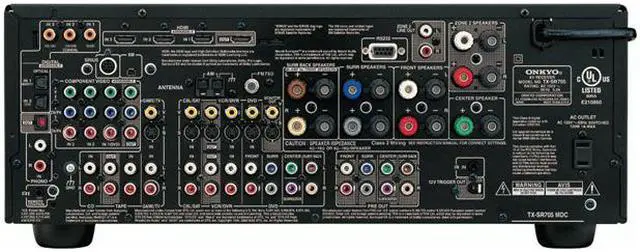 Alt view image 2 of 3 - ONKYO TX-SR705 7.1-Channel Black THX Select2 Certified HDMI v1.3a A/V Receiver