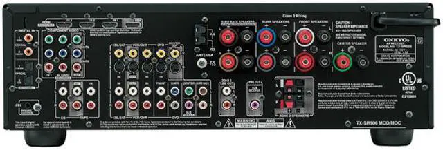 Alt view image 2 of 3 - ONKYO TX-SR506B 7.1-Channel Receiver