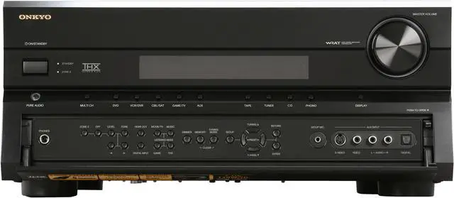 Alt view image 4 of 15 - ONKYO TXSR806 7.1-Channel THX Ultra 2 Plus Certified Black Home Theater Receiver