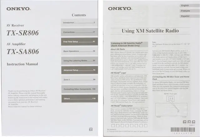 Alt view image 14 of 15 - ONKYO TXSR806 7.1-Channel THX Ultra 2 Plus Certified Black Home Theater Receiver