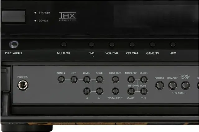 Alt view image 5 of 15 - ONKYO TXSR806 7.1-Channel THX Ultra 2 Plus Certified Black Home Theater Receiver
