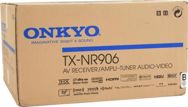 Alt view image 15 of 15 - ONKYO TXNR906 7.1-Channel Black Home Network Receiver