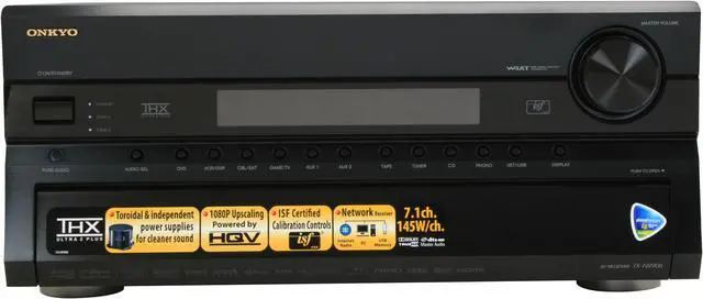 Alt view image 2 of 15 - ONKYO TXNR906 7.1-Channel Black Home Network Receiver