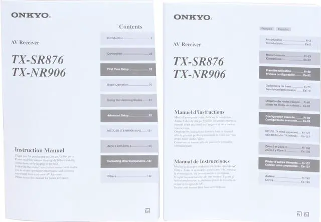 Alt view image 14 of 15 - ONKYO TXNR906 7.1-Channel Black Home Network Receiver