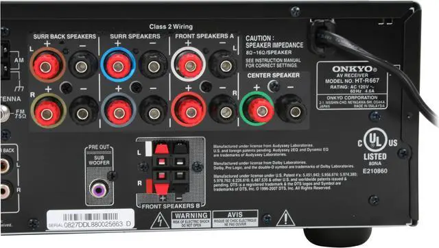 Alt view image 8 of 18 - ONKYO HT-S6100 Black 7.1 Channel Home Theater System W/iPod Dock